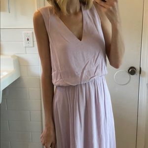 WAYF Lavender midi dress